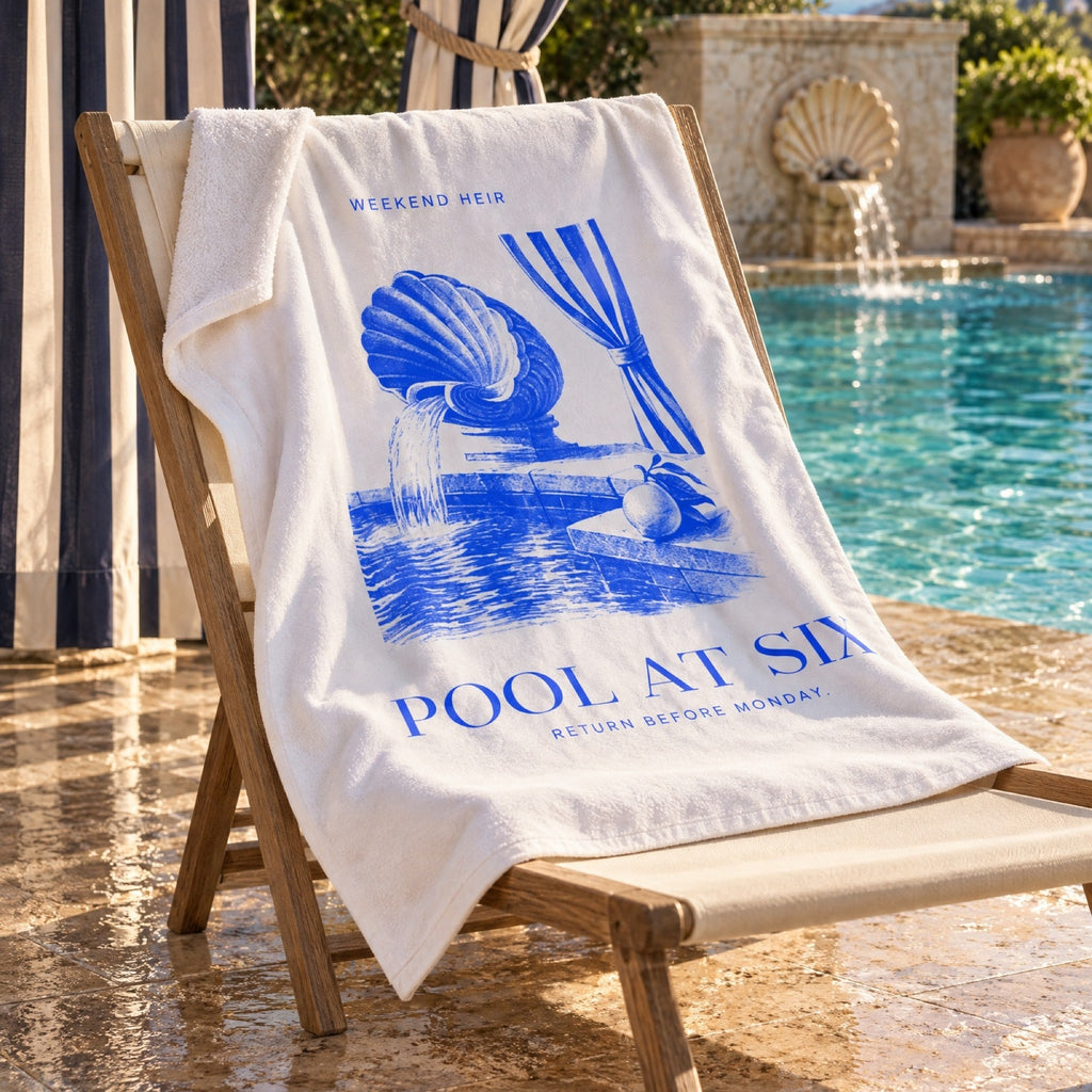 Lifestyle | Pool at Six Beach Towel on a deck chair by the pool