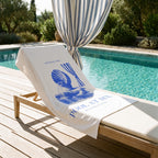 Scene | Pool at Six Beach Towel on a lounger by the pool